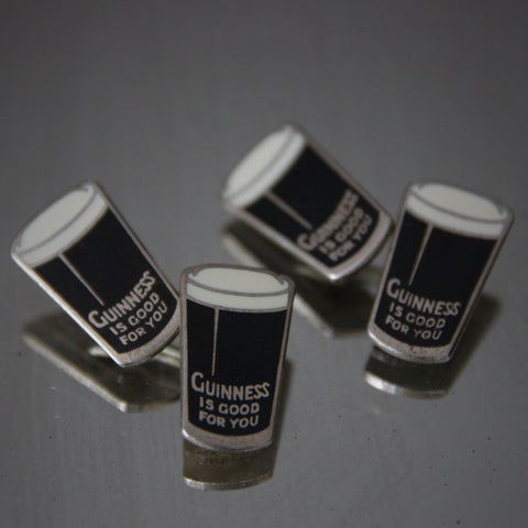 Enameled Guinness Cufflinks (LEO Design)