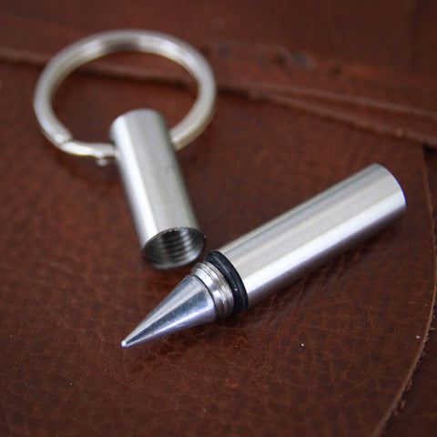 Metal Alloy Tip Pen with Keyfob Screw-on Cap (LEO Design)