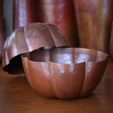 Hand-Hammered Copper "Lotus Bowl" (LEO Design)