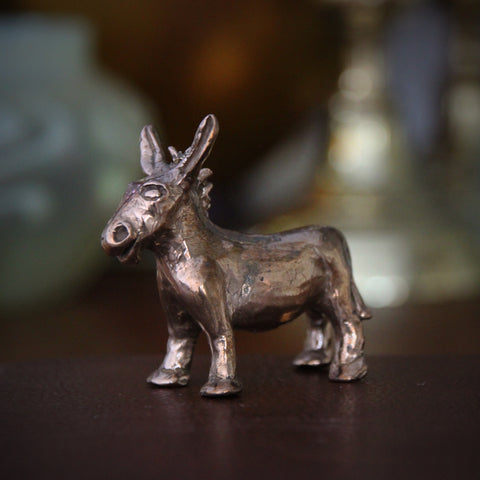 Cast Bronze "Kick Ass" Donkey with Letters K-I-C-K on Each Hoof (LEO Design)