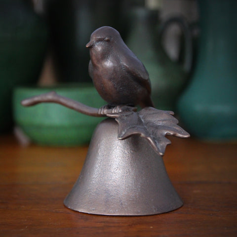 Cast Bronze Chickadee Bell (LEO Design)