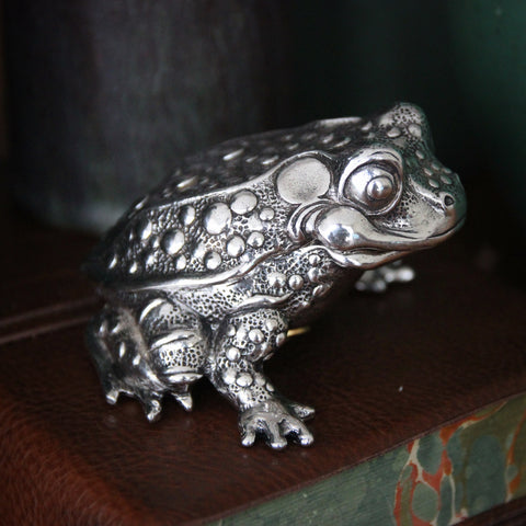 Silver-Plated "Lucky Toad" Music Box - Twinkle Twinkle Little Star (LEO Design)