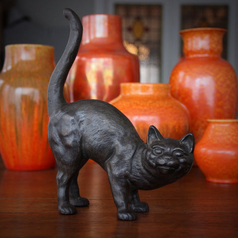 Hubley Cast Iron Kitty Cat Doorstop (LEO Design)