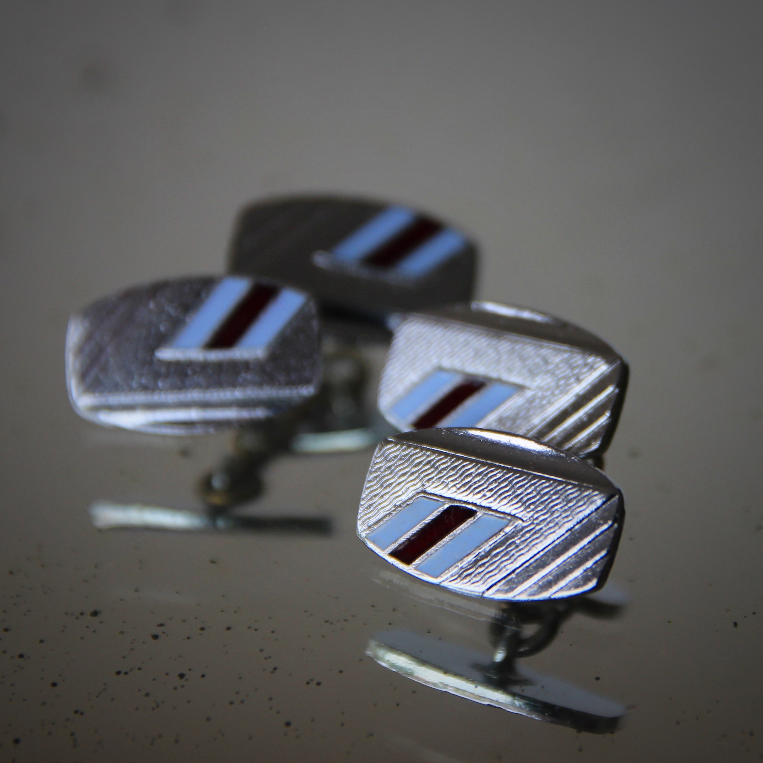 Deco English Enameled Cufflinks