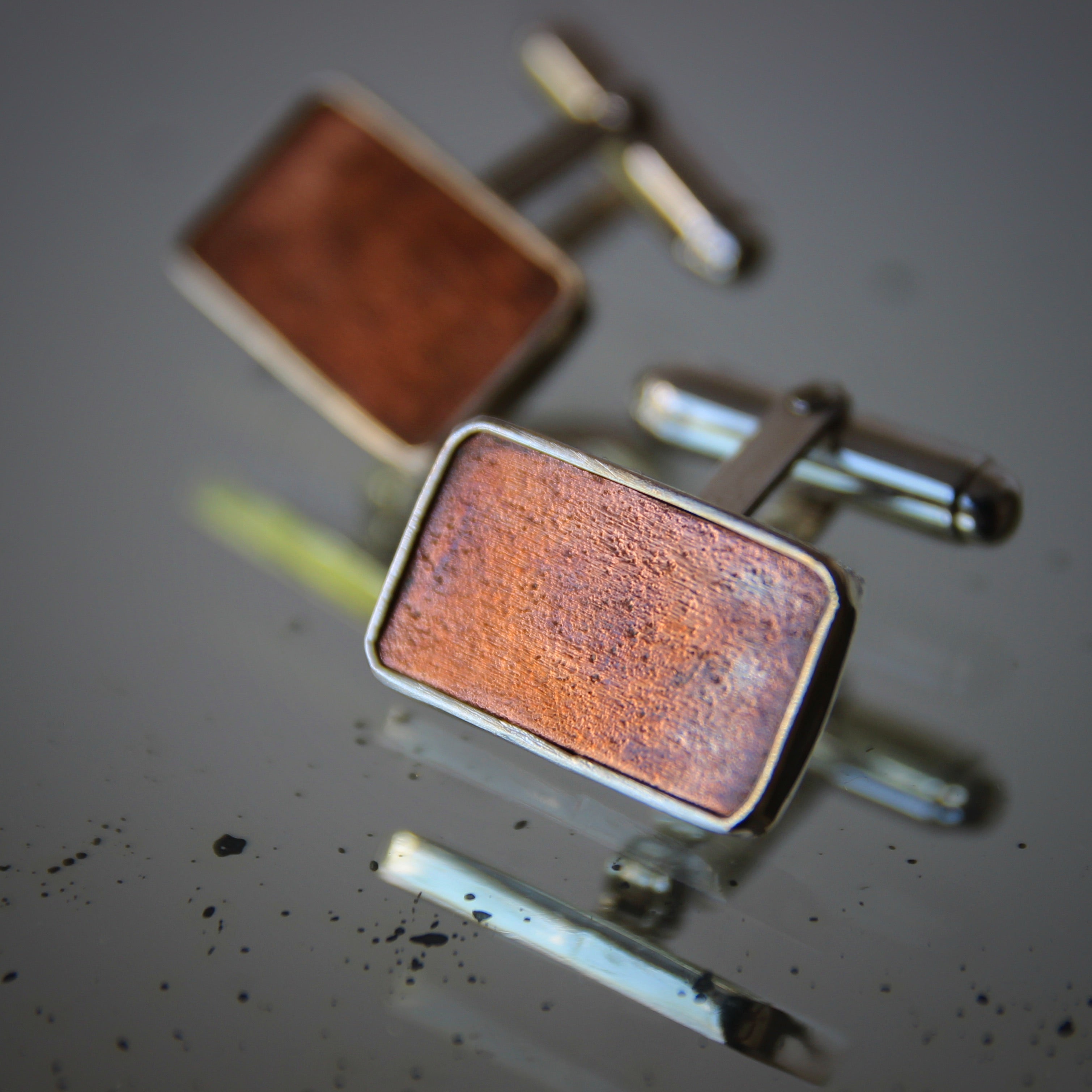 Novelty "Flatiron Copper" Cufflinks