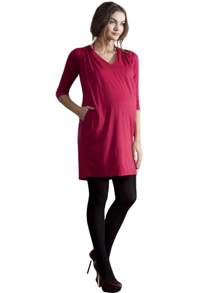Comfortable Opaque Maternity Tights 60den Red – Mamsy
