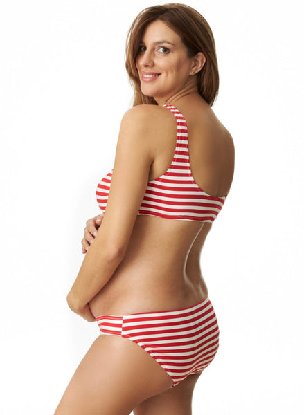Rimini Pink Stripe Maternity Swimsuit – Mums and Bumps