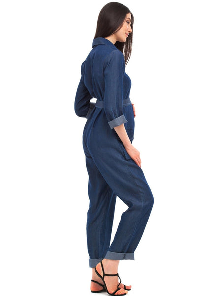 Maternity-jumpsuit, Dark Blue