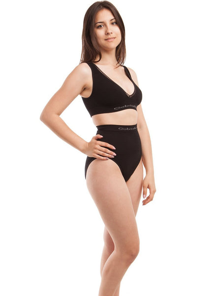 BLANQI Everyday Ribbed Seamless Bralette - Black – Mums and Bumps