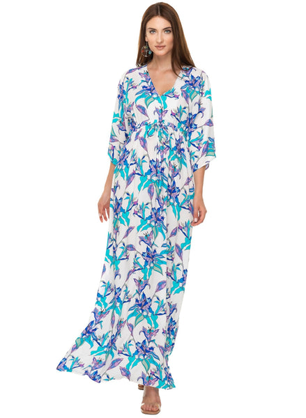 Alana Maternity Maxi Dress Inky Tropics