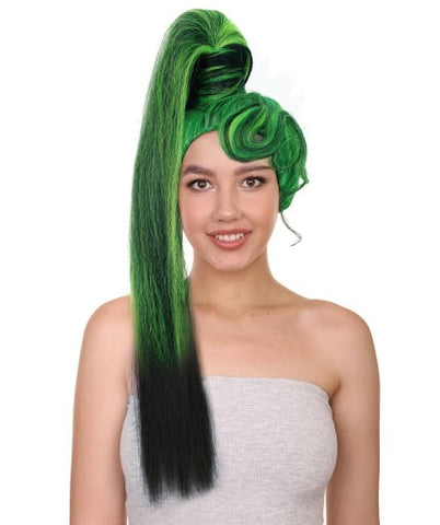 Green Ponytail Wig