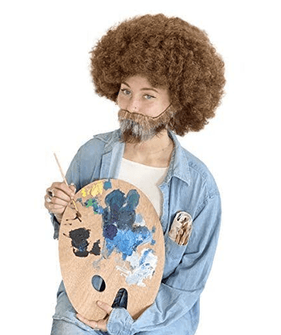 Painter Afro Beard and Mustache