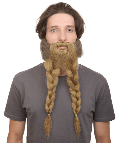 Braided Vikings' Beard and Mustache