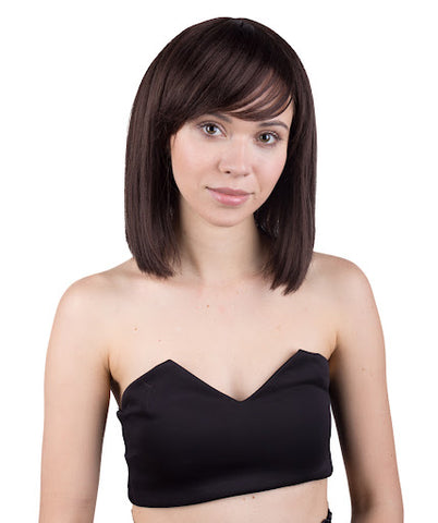 Brown Bob Wigs with Bangs