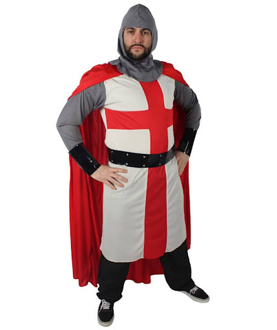 Medieval Warrior Crusader Costume Bundle for Men