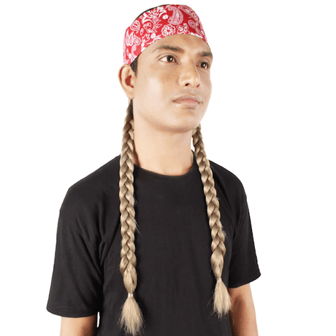 Willie Nelson Long Braided Wig
