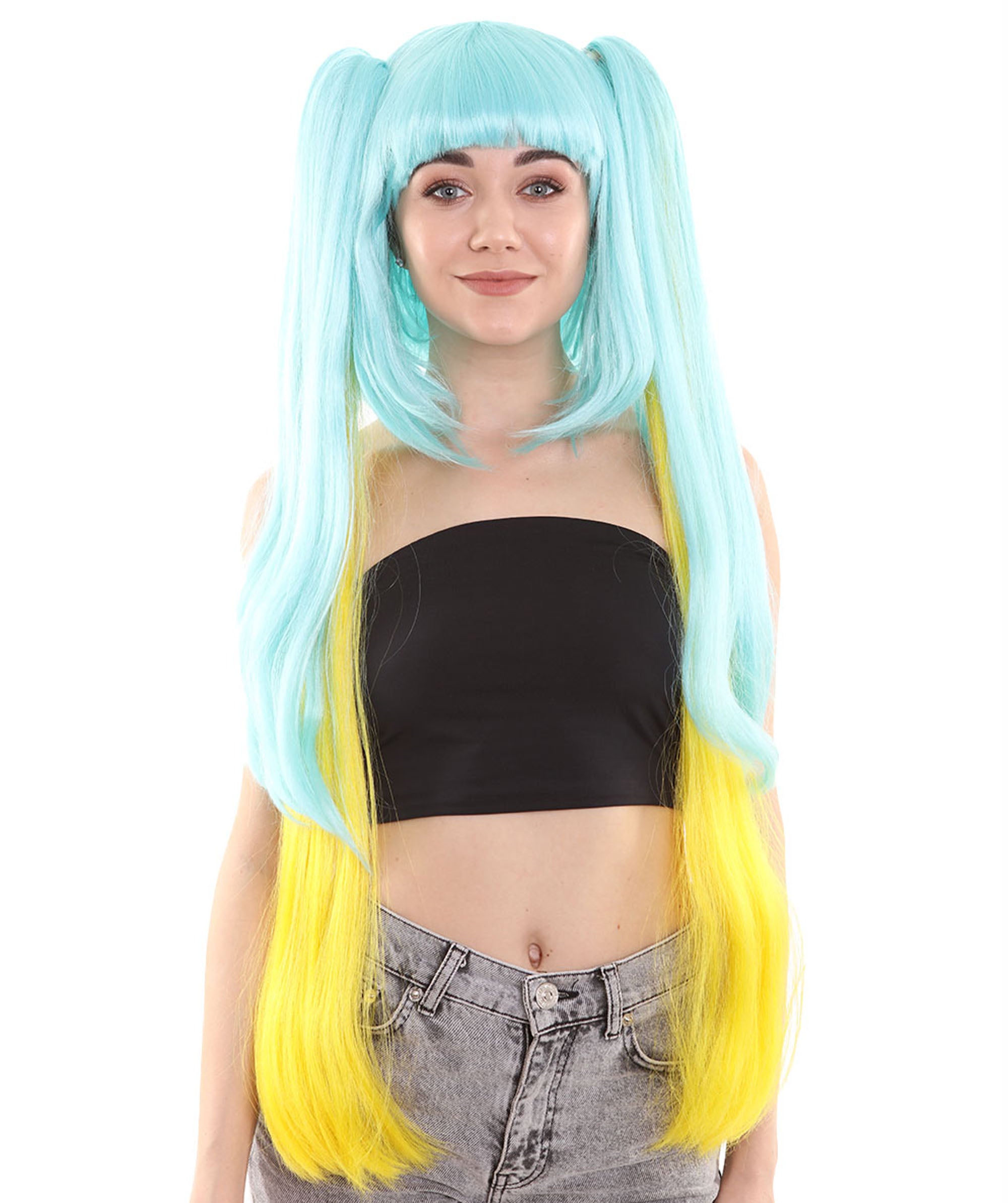 yellow cosplay wig