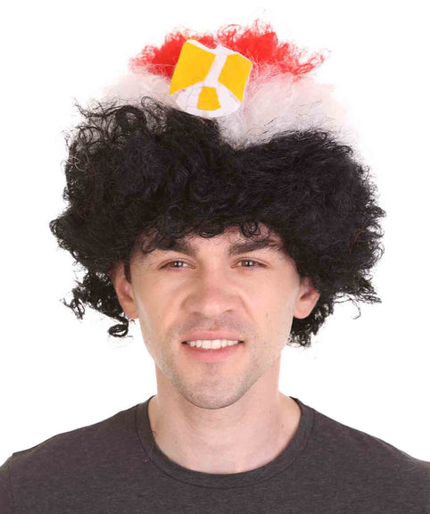 male afro wig