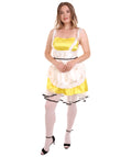 Adult Women's Sexy French Maid Uniform Costume | Light Yellow Cosplay Costume