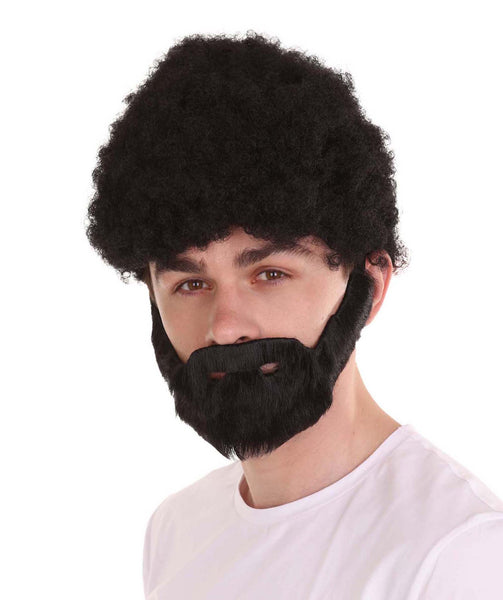 Comedian & Beard Set | Celebrity Halloween Wig | Premium Breathable Ca