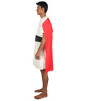 Adult Men's Historical Costume | Red & White Cosplay Costume