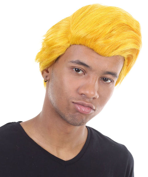 yellow mens wig