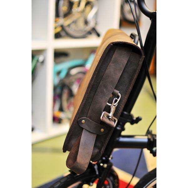 brompton leather bag