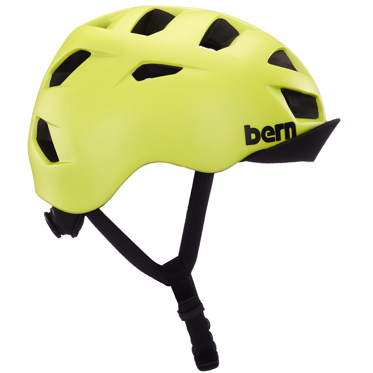  Bern  Allston Helmet  Matte Hyper Green SpinWarriors