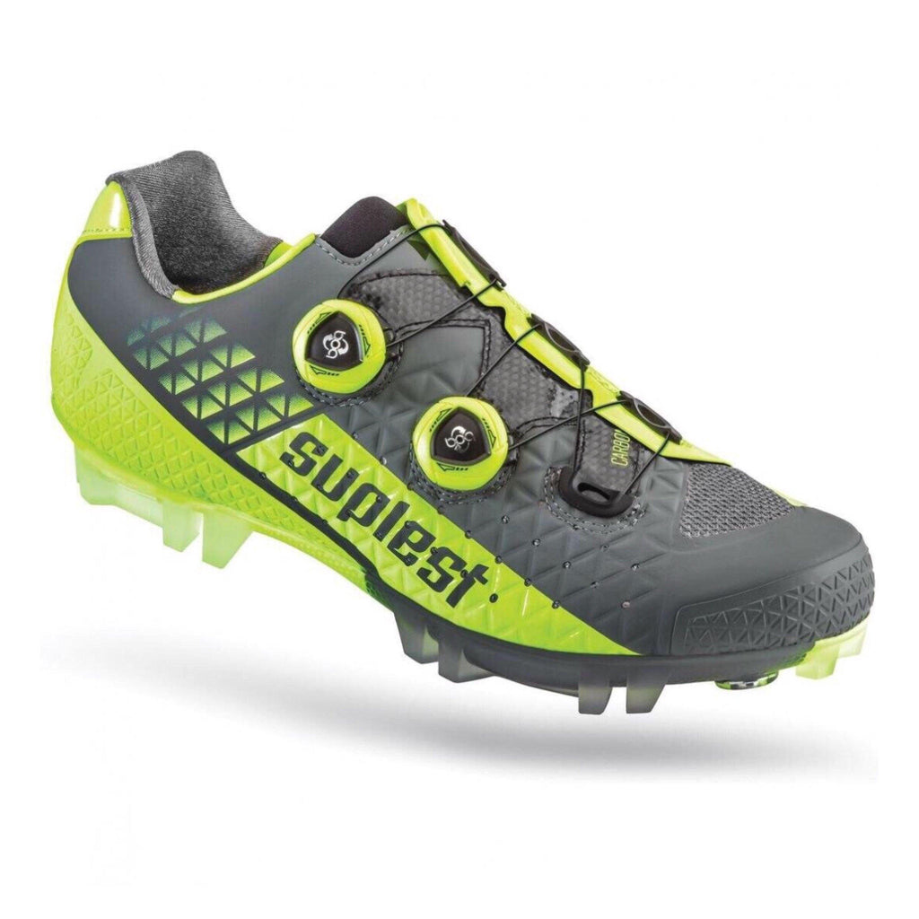 neon yellow track spikes