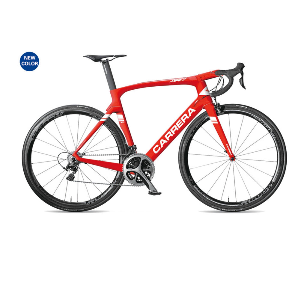 red carrera road bike