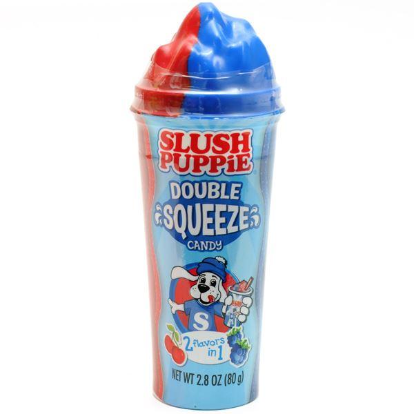 Slush Puppie Double Squeeze Cherry Blue Raspberry Plus Candy 8373
