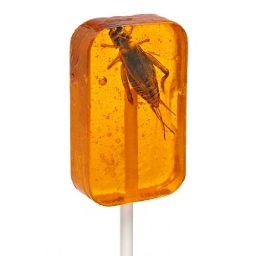 Hotlix Cricket Lick It Sucker Orange Plus Candy