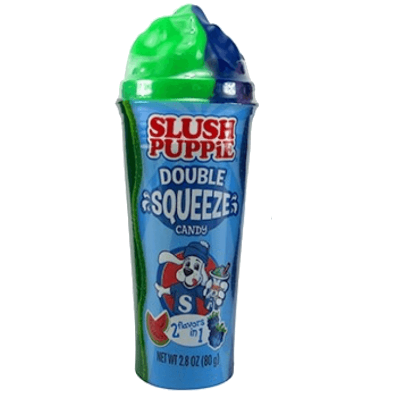 Slush Puppie Double Squeeze Watermelon Blue Raspberry Plus Candy 5947