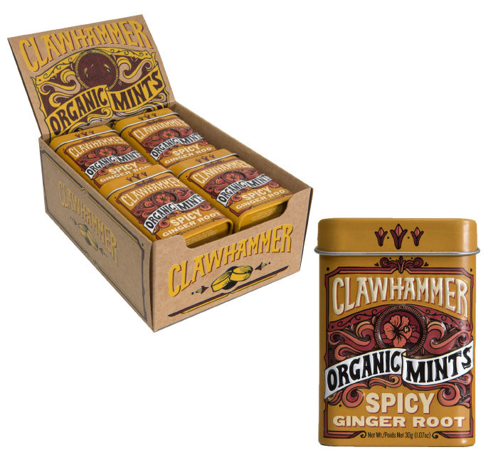 Clawhammer Organic Mints - Spicy Ginger Root | Plus Candy