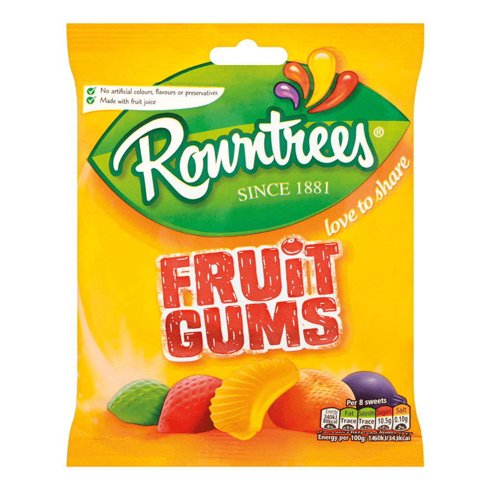 Rowntrees Fruit Gums (UK) [150g] Plus Candy