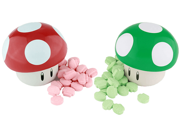 Nintendo Mario Mushroom Sours Candy Tin 1oz Plus Candy 4417