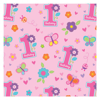 baby 1st birthday wrapping paper