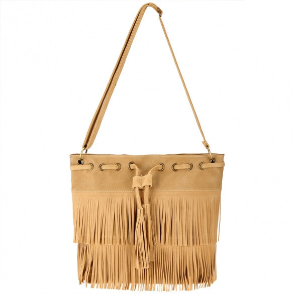 Fashion Women Lady Tassel Solid Casual Shoulder Cross Bag – Sheinchic.com