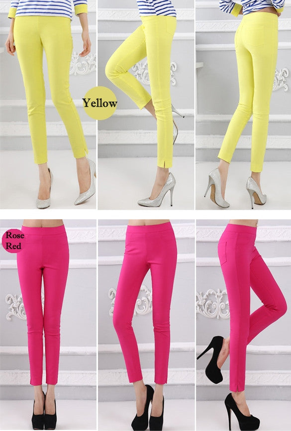 New Fashion Women's Casual Pencil Pants Slim Long Trousers – Sheinchic.com