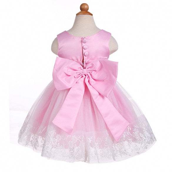 Fashion NewFashion Baby Girls Sleeveless O-Neck High Waist Party Dress ...
