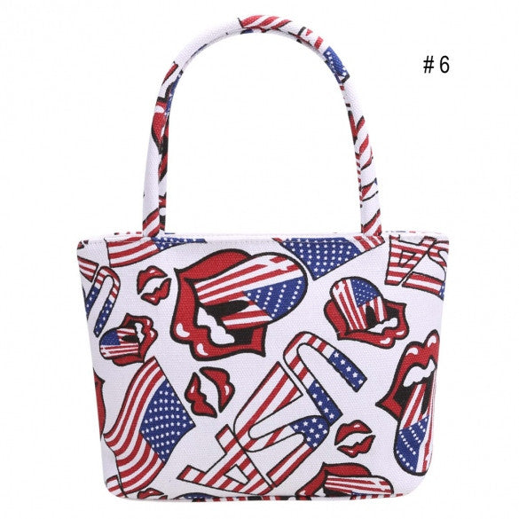 New Fashion Women Canvas Single Shoulder Casual Print Tote Handbag ...