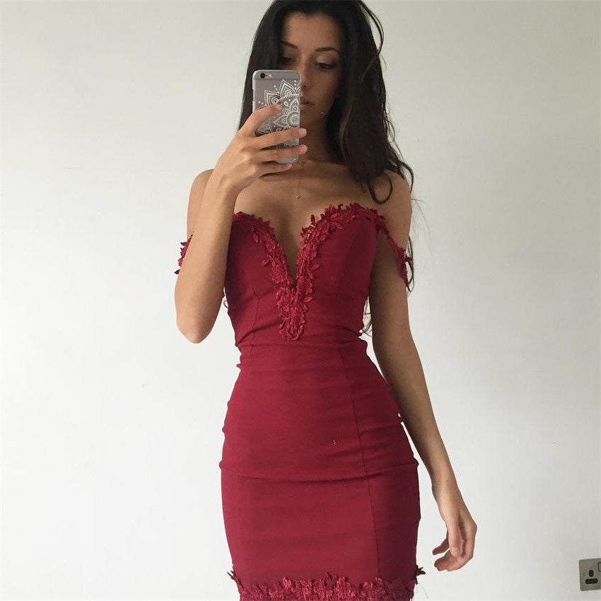 tight lace dress short