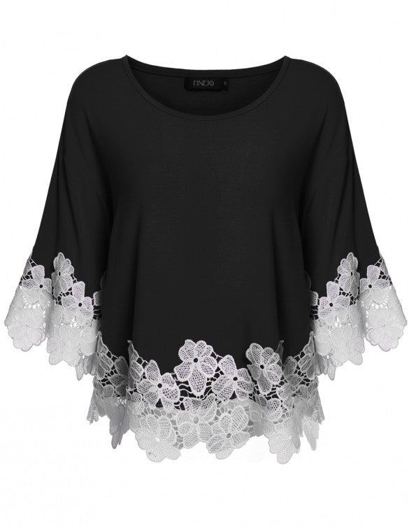 Women Floral Lace Casual Top Shirt Blouse – Sheinchic.com