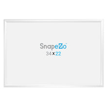 Load image into Gallery viewer, 22x34 White SnapeZo® Snap Frame - 1.2&quot; Profile