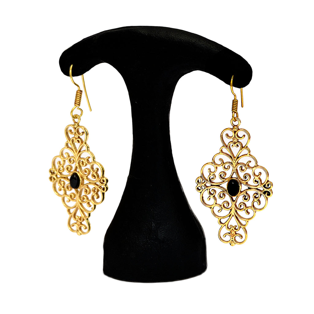 Gold vintage earrings