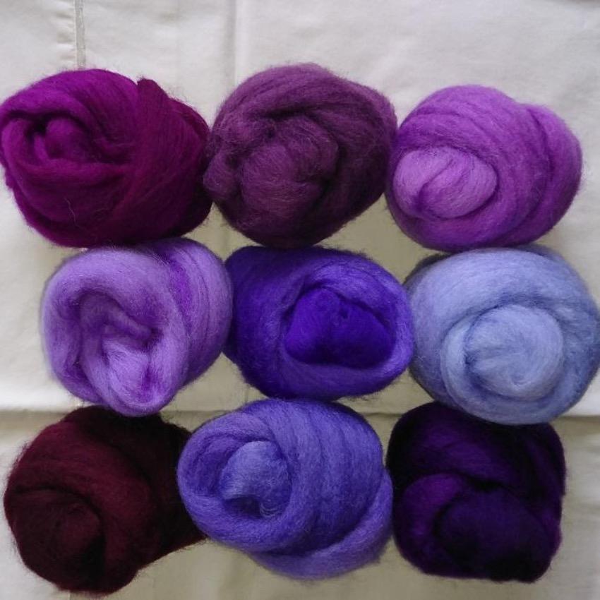 Purple Pack - Highland Felting and Fibre Supplies