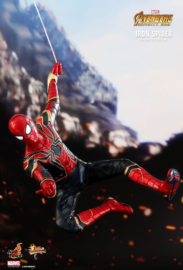 hot toys iron spider avengers infinity war