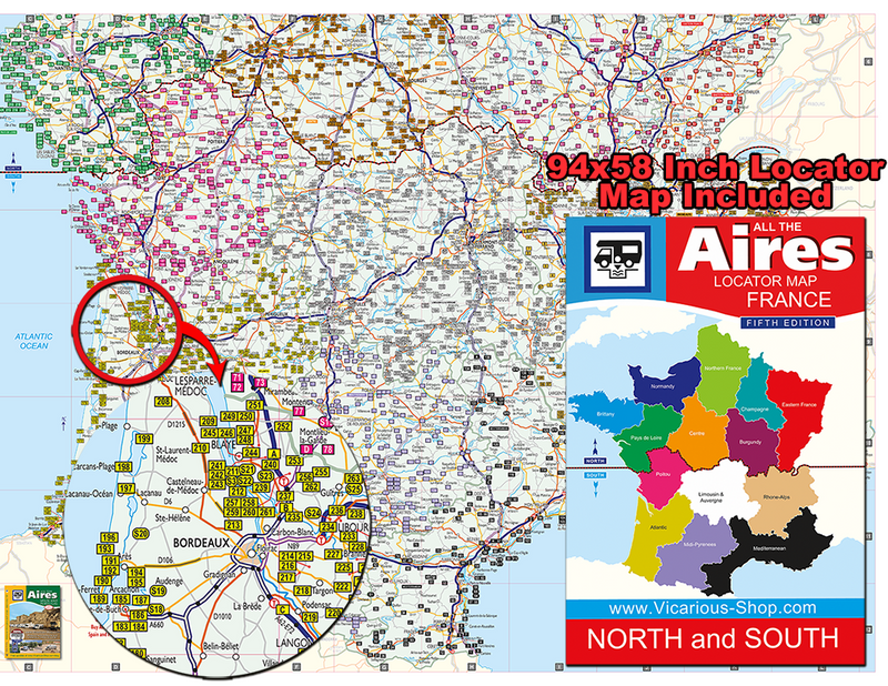 All The Aires France 5th edition guidebook vicarious media books ISBN: 9781910664254/9781910664261 see all th aires in france with a free locator map included