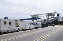 Motorhomes departing Dover