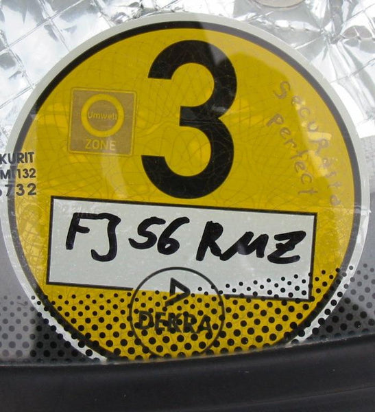 Umweltzone Group 3 Yellow Sticker Germany